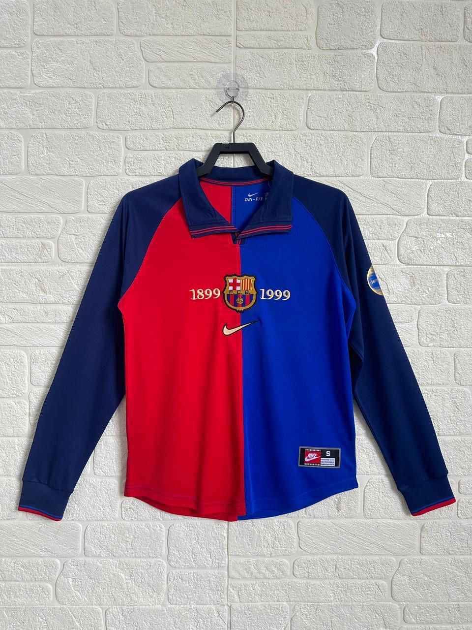 FC Barcelona 1899-1999 記念シャツ Lサイズ FC Barcelona 1899–1999 Centenary Retro Jersey (Long Sleeve