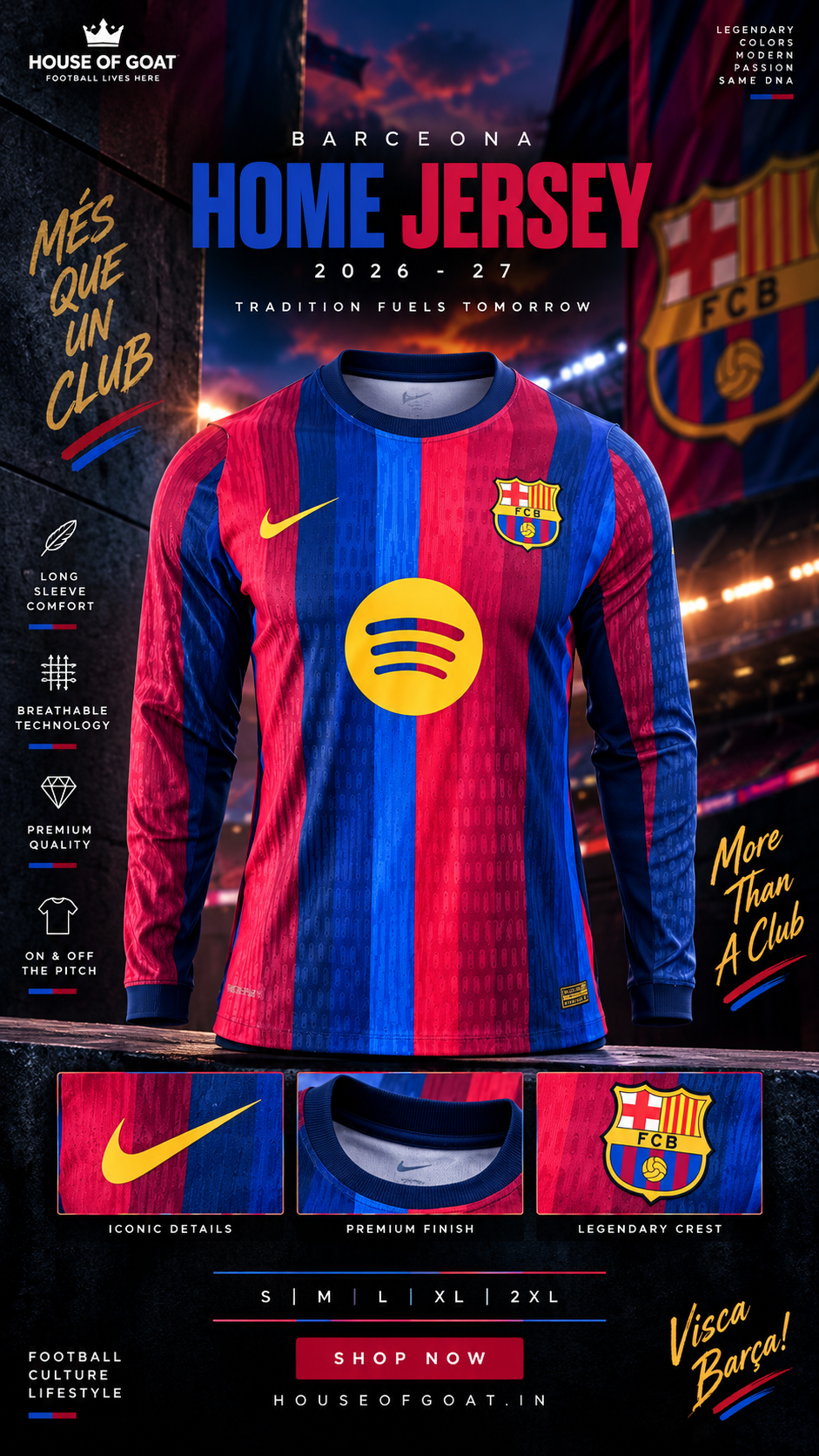 FC Barcelona Home Jersey 2026/27 – House of GOAT