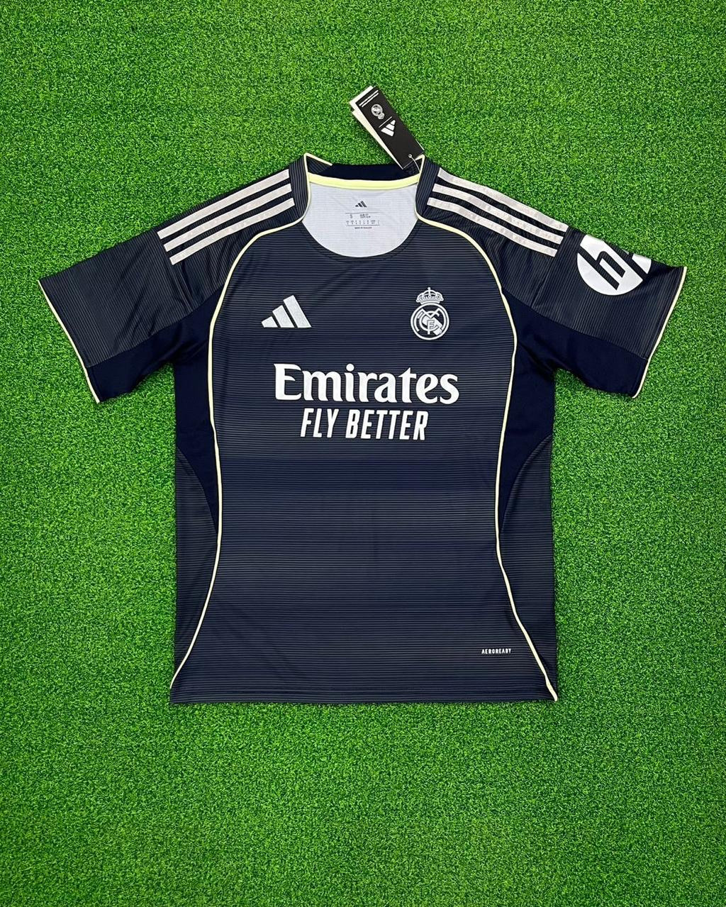 Real Madrid Away Jersey – Navy Edition (Emirates Fly Better Version)