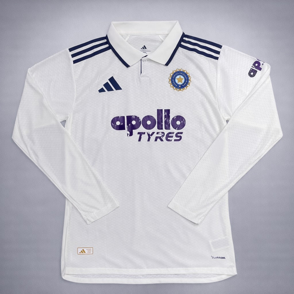 India Long Sleeve Jersey – Classic White Edition