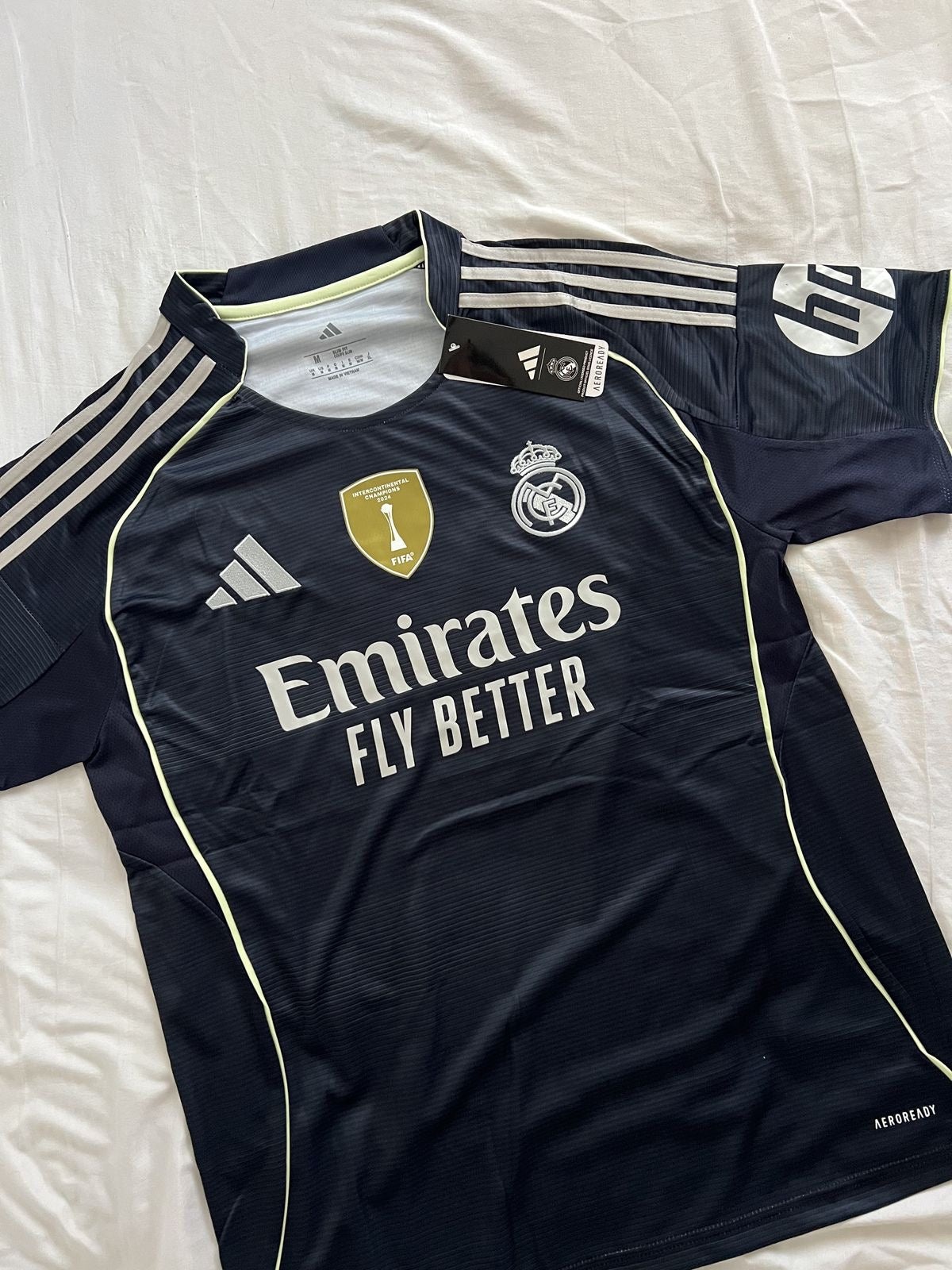 Real Madrid Away Jersey – Navy Edition (Emirates Fly Better Version)