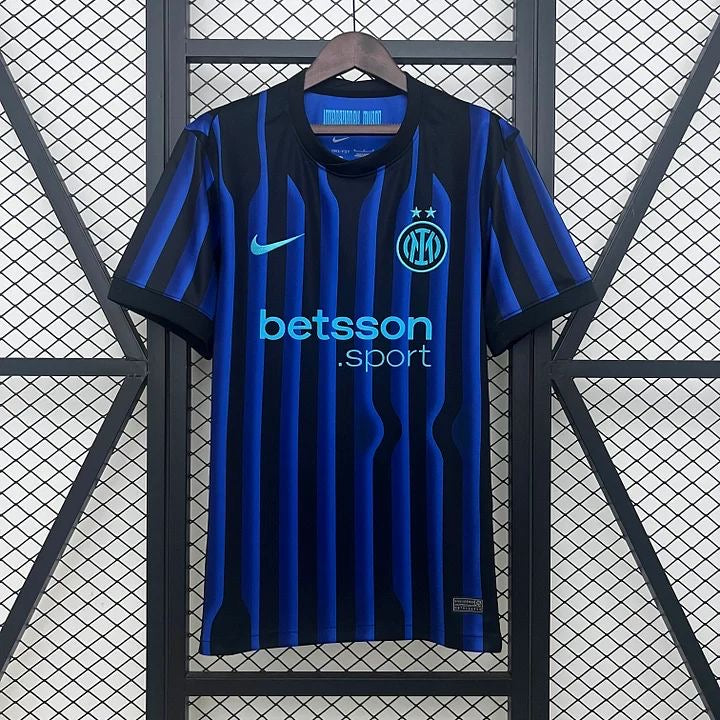 Inter Milan Home Jersey – Blue & Black Stripes (Betsson Edition) Player Version