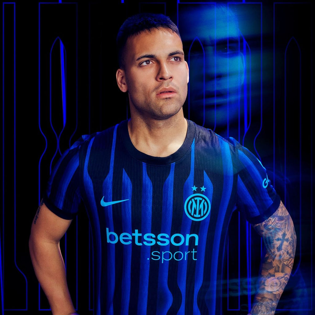 Inter Milan Home Jersey – Blue & Black Stripes (Betsson Edition) Player Version