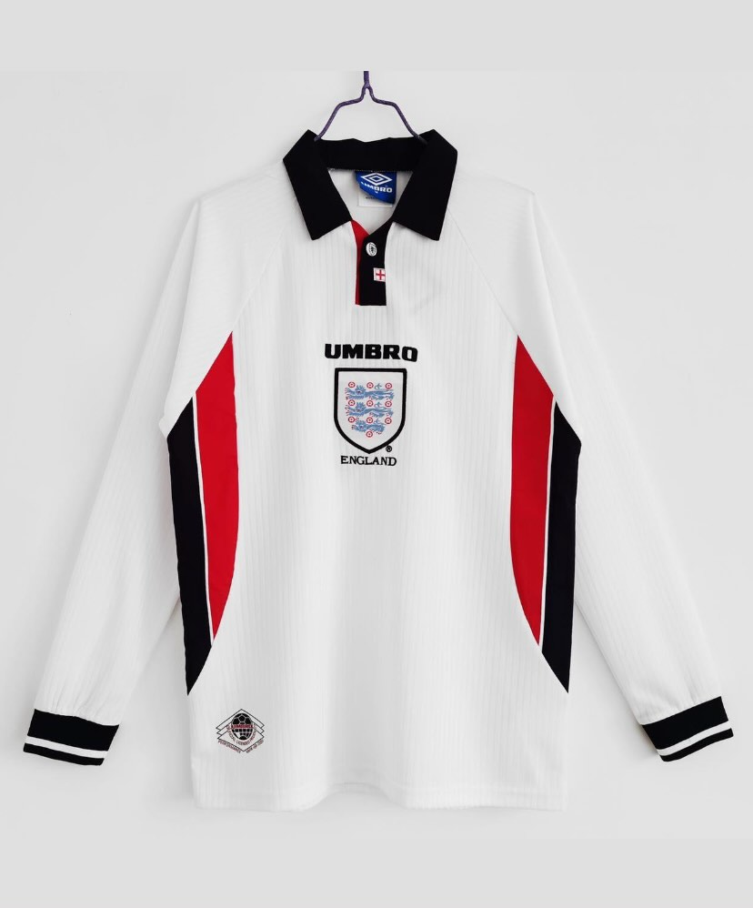 England Full Sleeve Retro Jersey – The Pride of the Three Lions