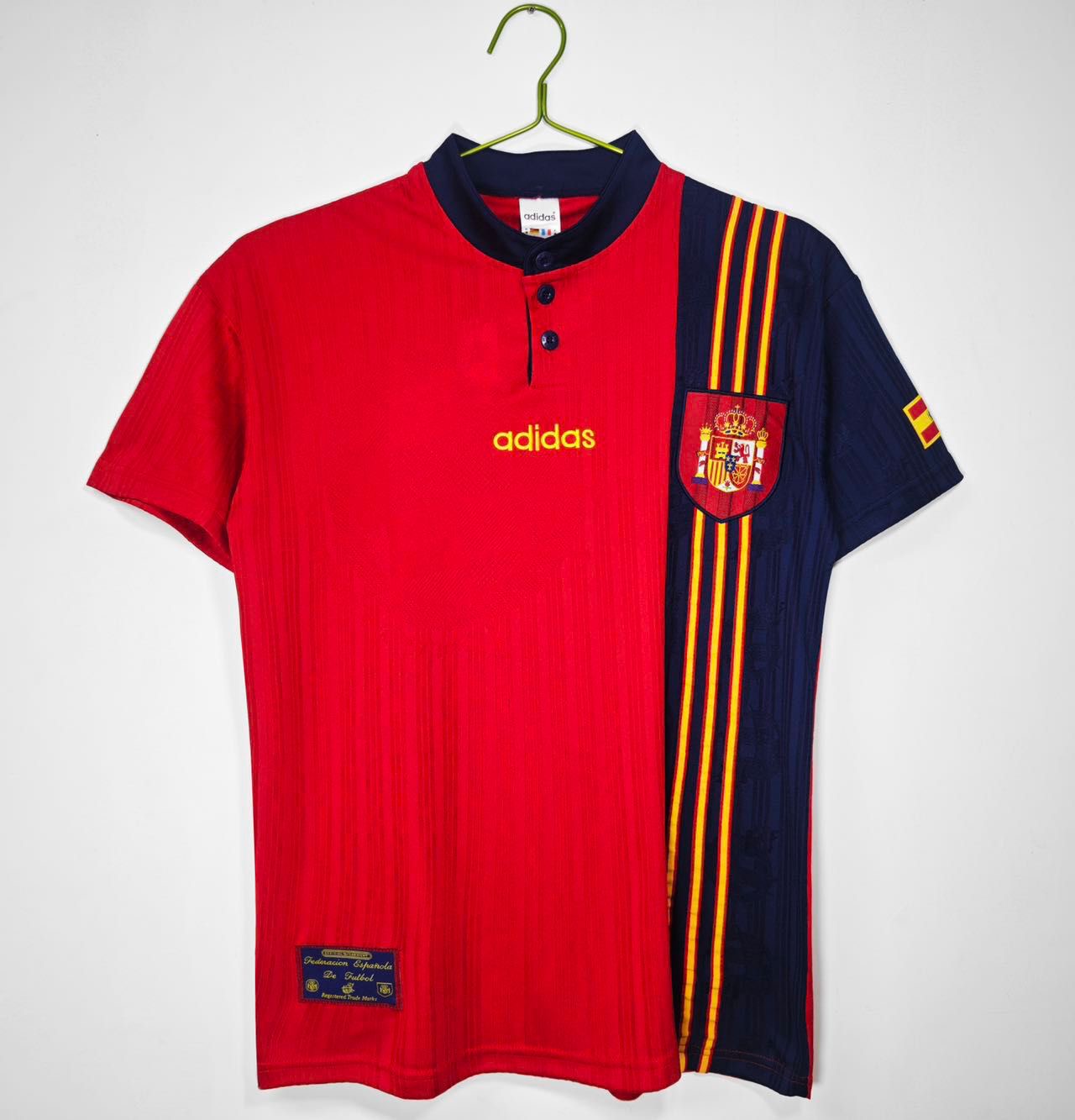Spain Retro 1996 Home Jersey - Premium Version