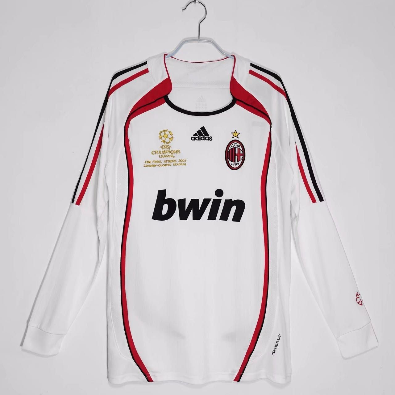 AC Milan 2007 Champions League Final Jersey (Long Sleeve) - Premium