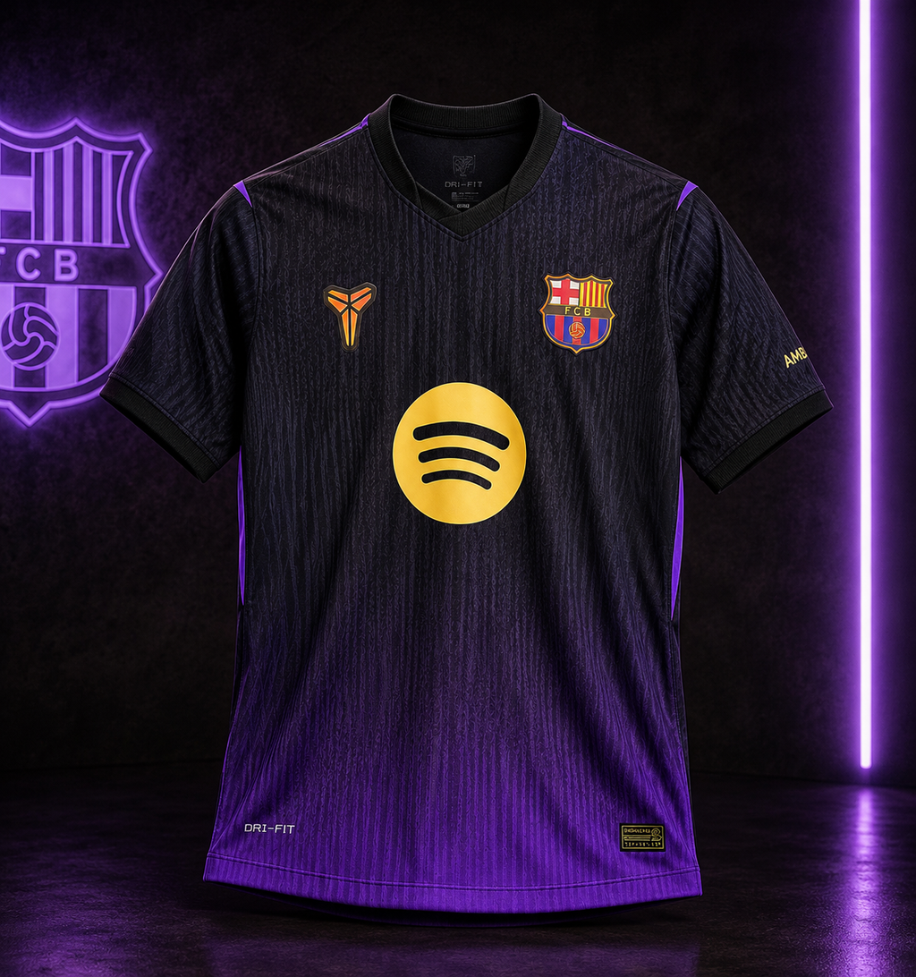 FC Barcelona 2026/27 Away Jersey – Player Version (Black/Purple Edition)