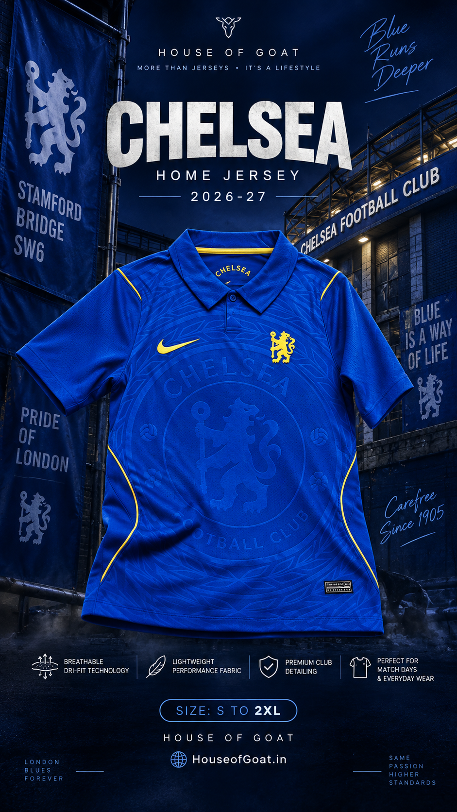 Chelsea 2026/27 Home Jersey Player Version